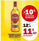 Promo Blended scotch whisky grant's triple wood 40° à 11,47 € dans le catalogue Super U à Fonteny