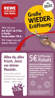 Aktueller REWE Prospekt (Berlin) REWE Prospekt "Dein Markt" mit Seiten (Berlin)