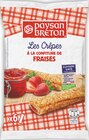 6 Crêpes Fourrées à la Confiture de Fraises Gariguette - PAYSAN BRETON en promo chez Intermarché Super 6 Crêpes Fourrées à la Confiture de Fraises Gariguette - PAYSAN BRETON dans le catalogue Intermarché Super