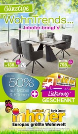 Möbel Inhofer Möbel & Einrichtung Prospekt der aktuellen Woche mit 12 Seiten, gültig von 07.05.2025 bis 31.05.2025, in Aßling und Umgebung Aktueller Möbel Inhofer Möbel & Einrichtung Prospekt in Aßling und Umgebung, "Günstige Wohntrends" mit 12 Seiten, 07.05.2025 - 31.05.2025
