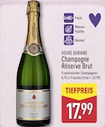Champagne Réserve Brut im Angebot bei ALDI Nord in Dorsten Champagne Réserve Brut Angebote von VEUVE DURAND bei ALDI Nord Dorsten für 17,99 €
