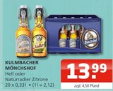 Hell im Angebot bei Getränke Oase in Lünen Hell Angebote von Kulmbacher Mönchshof bei Getränke Oase Lünen für 13,99 €