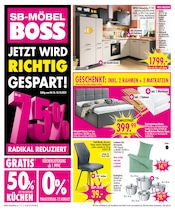 Aktueller SB Möbel Boss Prospekt mit Stuhl, "JETZT WIRD RICHTIG GESPART!", Seite 1