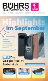 Telekom Partner Bührs Melle Prospekt "Highlights im September" für Bünde, 12 Seiten, 01.09.2026 - 29.09.2026