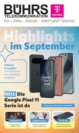 Telekom Partner Bührs Melle Elektromärkte Prospekt der aktuellen Woche mit 12 Seiten, gültig von 01.09.2026 bis 29.09.2026, in Herford und Umgebung Aktueller Telekom Partner Bührs Melle Elektromärkte Prospekt in Herford und Umgebung, "Highlights im September" mit 12 Seiten, 01.09.2026 - 29.09.2026