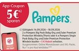 5 € App-Coupon im Rossmann Prospekt 5 € App-Coupon von Pampers im aktuellen Rossmann Prospekt für