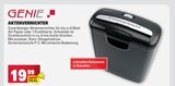 Aktenvernichter Angebote von GENIE bei E center Mainz für 19,99 €