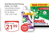 Waschmittel Flüssig Angebote von Ariel bei GLOBUS Altenburg für 21,99 €