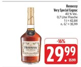Very Special Cognac im Angebot bei EDEKA in Schwabach Very Special Cognac Angebote von Hennessy bei EDEKA Schwabach für 29,99 €