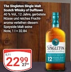 Aktuelle Whiskey Angebote bei GLOBUS in Saarbrücken Aktuelles Single Malt Scotch Whisky of Dufftown Angebot bei GLOBUS in Saarbrücken ab 22,99 €