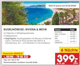 Aktuelles BUSRUNDREISE: RIVIERA & MEHR Angebot bei Netto Marken-Discount in Mannheim ab 399,00 €