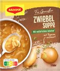 Für Genießer Zwiebelsuppe oder Für Genießer Pfefferrahmsauce im Angebot bei REWE in St. Ingbert Für Genießer Zwiebelsuppe oder Für Genießer Pfefferrahmsauce Angebote von Maggi bei REWE St. Ingbert für 0,79 €