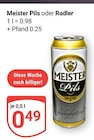Meister Pils im Angebot bei GLOBUS in Kaiserslautern Meister Pils Angebote von Meister bei GLOBUS Kaiserslautern für 0,49 €