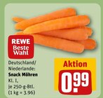Snack Möhren Angebote von REWE Beste Wahl bei REWE Pinneberg für 0,99 €