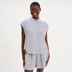 Chemise sans manches bleu femme à La Halle dans La Queue-en-Brie Chemise sans manches bleu femme à La Halle dans La Queue-en-Brie