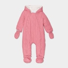 Combinaison pilote zippée à capuche vieux rose bébé fille - La Halle Combinaison pilote zippée à capuche vieux rose bébé fille à 18,19 € dans le catalogue La Halle
