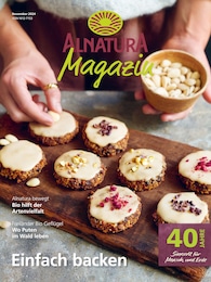 Alnatura Prospekt: "Alnatura Magazin", 60 Seiten, 01.11.2024 - 30.11.2024