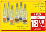 Wein oder Secco bei EDEKA im Bad Segeberg Prospekt für 18,00 €