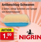 Antibeschlag-Schwamm Angebote von Nigrin bei Zimmermann Wolfsburg für 1,99 €