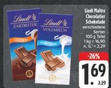 Maître Chocolatier Schokolade Zartbitter Angebote von Lindt bei EDEKA Gera für 1,69 €