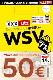 Aktueller XXXLutz Möbelhäuser Prospekt, "Deutschlands größter WSV", mit Angeboten der Woche, gültig von 27.12.2024 bis 27.12.2024