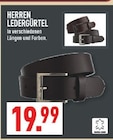 Herren Ledergürtel Angebote bei Marktkauf Essen für 19,99 €