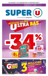 Prospectus Super U, "LA QUINZAINE DES PRIX ULTRA BAS",  pages, 07/01/2025 - 19/01/2025