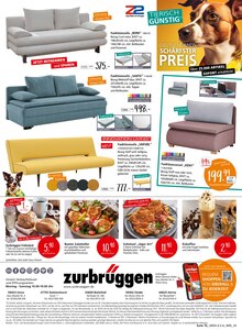 Couch im Zurbrüggen Prospekt "Deutschlands schärfster Preis!" mit 30 Seiten (Essen)