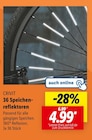 36 Speichenreflektoren von CRIVIT für 4,99 € bei Lidl im Angebot 36 Speichenreflektoren von CRIVIT im aktuellen Lidl Prospekt