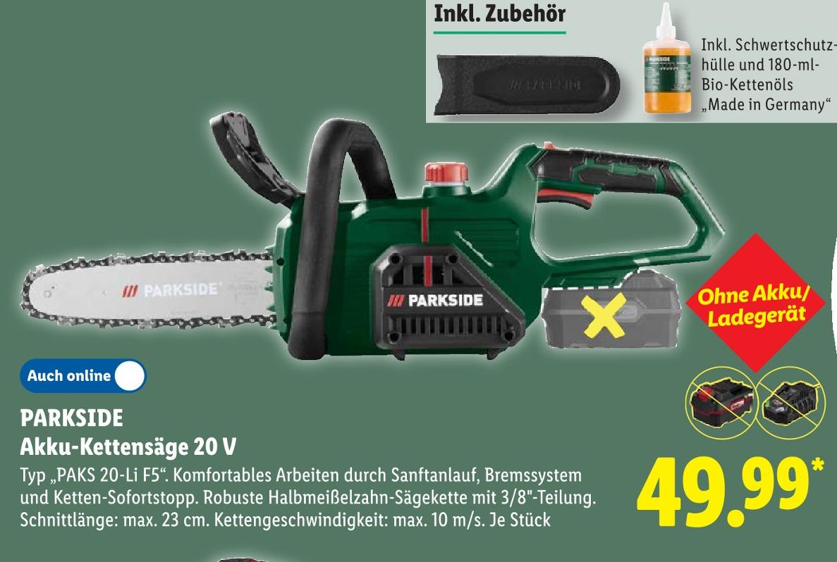 Akku-Kettensäge 20 V