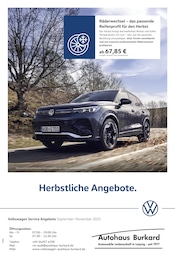 Volkswagen Prospekt für Großpösna: "Herbstliche Angebote.", 1 Seite, 01.09.2025 - 30.11.2025