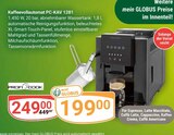 Kaffeevollautomat PC-KAV 1281 bei GLOBUS im Tönisvorst Prospekt für 199,00 €