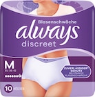 Discreet Pants oder Big Pack Angebote von Always bei Rossmann Bayreuth für 7,77 €