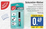 Sekunden-Kleber im Angebot bei EDEKA in Augsburg Sekunden-Kleber Angebote von GUT & GÜNSTIG bei EDEKA Augsburg für 0,49 €