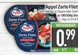 Zarte Filets vom Hering Angebote von Appel bei EDEKA Augsburg für 0,99 €