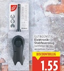 Elektronik-Stabfeuerzeug von GUT&GÜNSTIG im aktuellen E center Prospekt