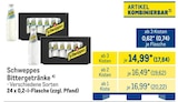 Schweppes im METRO Prospekt Bittergetränke von Schweppes im aktuellen METRO Prospekt für 17,84 €