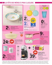 Promos Cafetière dans le catalogue "la fête des mamans" de E.Leclerc Cafetière en promo dans le catalogue E.Leclerc à la page 6