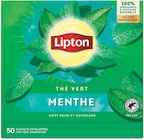 Thé vert menthe origine asie - LIPTON dans le catalogue Intermarché Express