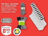 Sport-, Kurzschaft- oder Sneaker-Socken im Angebot bei GLOBUS in Hanau Sport-, Kurzschaft- oder Sneaker-Socken Angebote von OHO bei GLOBUS Hanau für 8,99 €