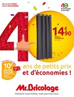 Catalogue Mr Bricolage à Suresnes, avec 17 pages Prospectus Mr Bricolage à Suresnes, "40 ans de petits prix et d’économies !", 17 pages, 14/10/2020 - 01/11/2020