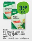 Bio-Magen-Darm-Tee im Angebot bei tegut in Bietigheim-Bissingen Bio-Magen-Darm-Tee Angebote von Salus bei tegut Bietigheim-Bissingen für 3,49 €