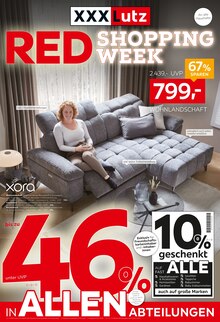 XXXLutz Möbelhäuser Prospekt RED SHOPPING WEEK mit  Seiten in Weddelbrook und Umgebung