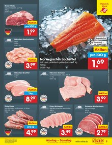 Fleisch im Netto Marken-Discount Prospekt "Aktuelle Angebote" mit 54 Seiten (Bremen)