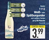 1112 Weißburgunder von Baden im aktuellen EDEKA Prospekt für 3,99 €