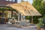 PARASOL DÉPORTÉ RECTANGULAIRE 3 X 4 M - GARDENSTAR - Auchan Hypermarché à Clermont-Ferrand PARASOL DÉPORTÉ RECTANGULAIRE 3 X 4 M - GARDENSTAR en promo chez Auchan Hypermarché Clermont-Ferrand à 299,00 €