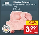 Aktuelles Hähnchen-Schenkel Angebot bei Netto Marken-Discount in Düsseldorf ab 3,99 €