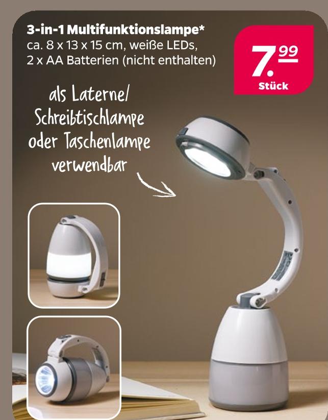 3-in-1 Multifunktionslampe