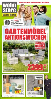 Terrassenmöbel im Dekor-Markt Prospekt "Gartenmöbel Aktionswochen!" mit 10 Seiten (Moers)