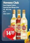 Aktuelles Rum Original 3 Jahre oder Especial oder Mango Lime Angebot bei Getränke Hoffmann in Bayreuth ab 14,99 €